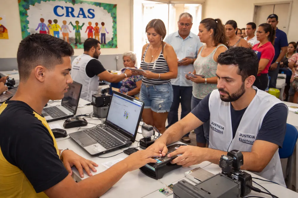 Biometria mais perto de casa: ação leva serviços eleitorais aos bairros e amplia acesso em Araxá