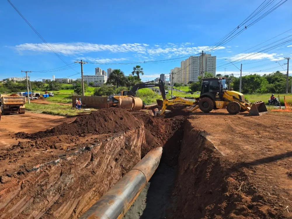 Interceptor Sul avança em Uberlândia e atinge 45% de execução em obra estratégica de saneamento