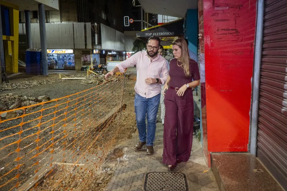 PREFEITURA MUDA HORÁRIO DAS OBRAS NO CENTRO E TENTA REDUZIR PRESSÃO SOBRE COMÉRCIO EM UBERABA