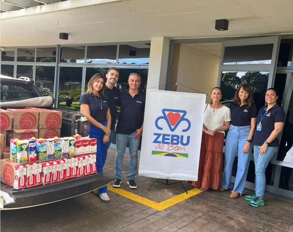 ZEBU DO BEM RECEBE MAIS DE 400 LITROS DE LEITE DURANTE AÇÃO SOLIDÁRIA EM UBERABA