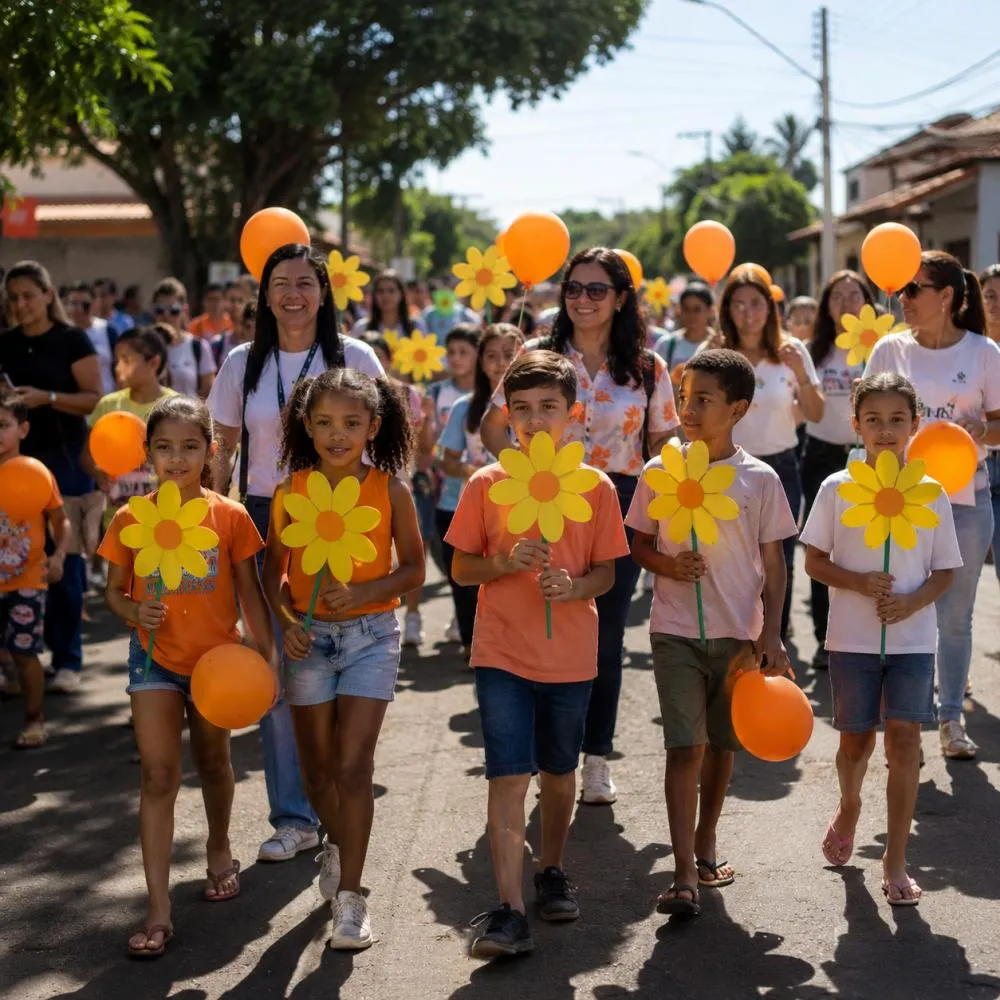 UBERABA AMPLIA ALERTA SOBRE VIOLÊNCIA INFANTIL E RISCOS DIGITAIS EM AÇÕES DO MAIO LARANJA