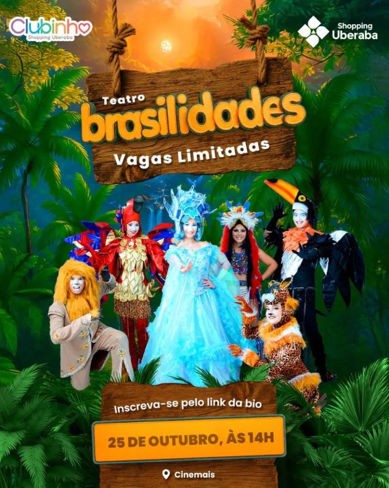 Shopping Uberaba encerra o mês das crianças com o espetáculo “Brasilidades”