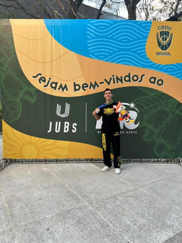 Aluno da UFTM conquista bronze no JUBs 2025 e leva o nome de Uberaba ao pódio nacional