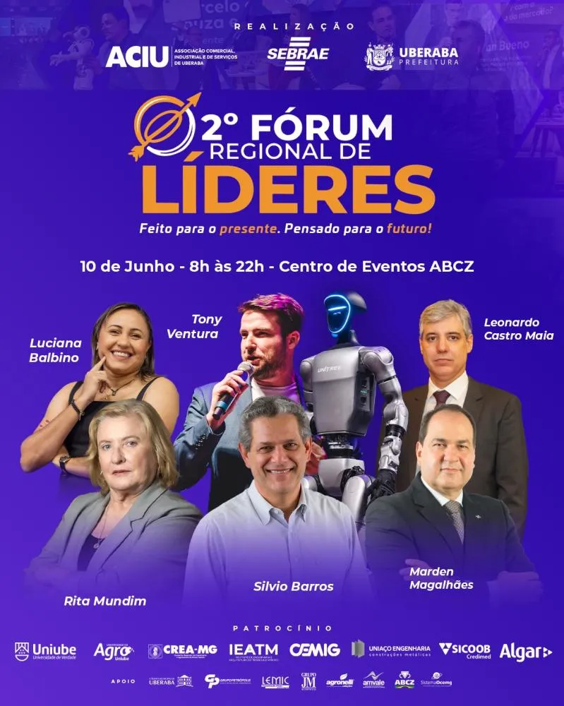 UBERABA RECEBERÁ FÓRUM COM NOMES NACIONAIS DA INOVAÇÃO, ECONOMIA E GESTÃO