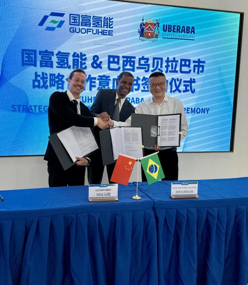 CHINESA ANUNCIA APORTE DE R$ 202 MILHÕES EM UBERABA E COLOCA CIDADE NA ROTA DO HIDROGÊNIO VERDE