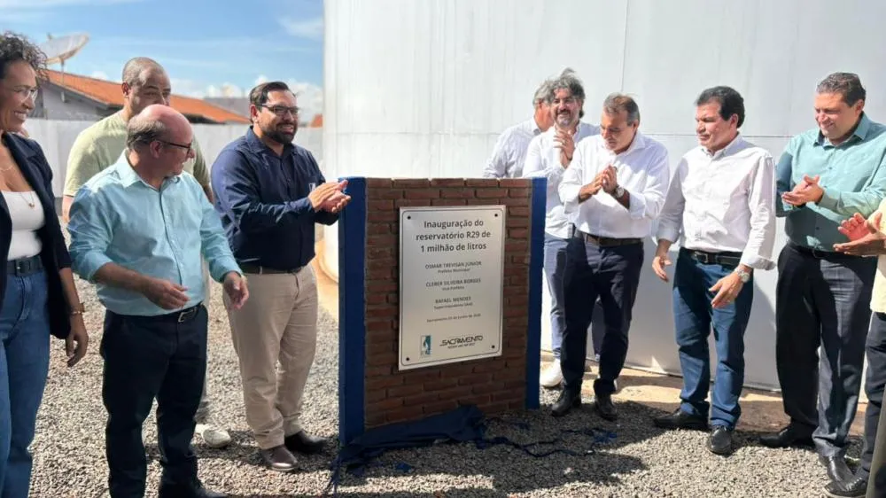 NOVO RESERVATÓRIO DE 1 MILHÃO DE LITROS REFORÇA ABASTECIMENTO DE ÁGUA EM SACRAMENTO
