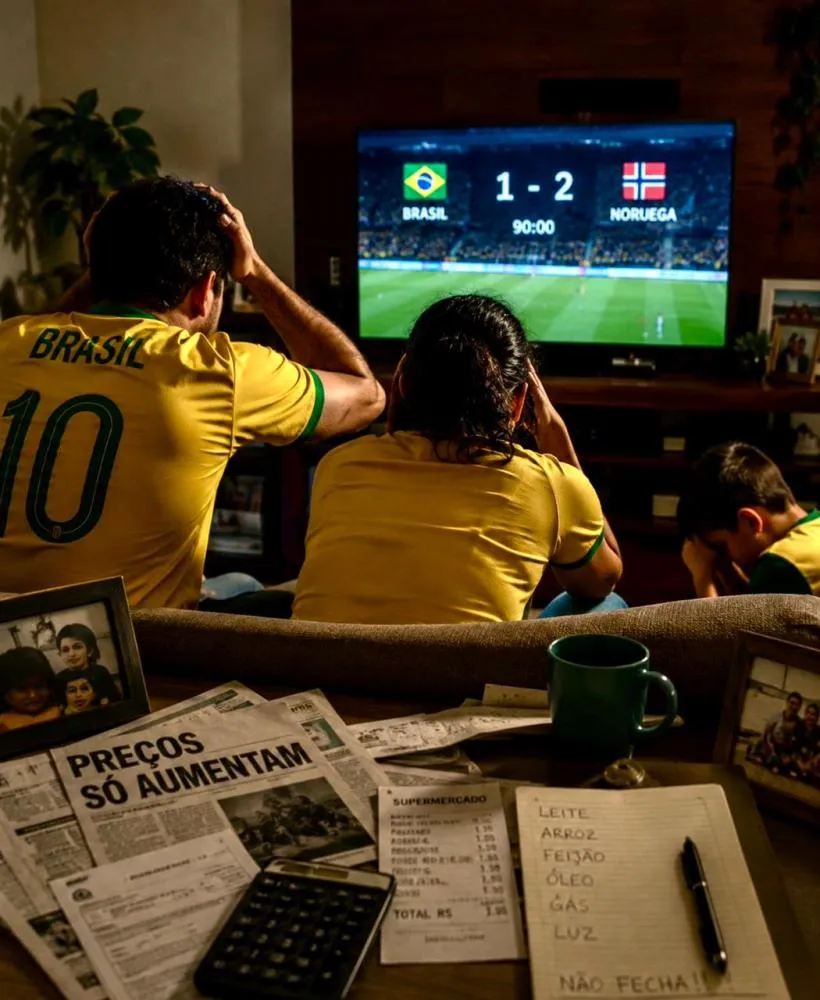DERROTA DO BRASIL PARA A NORUEGA ACENDE DEBATE SOBRE O HUMOR E AS FRUSTRAÇÕES DOS BRASILEIROS