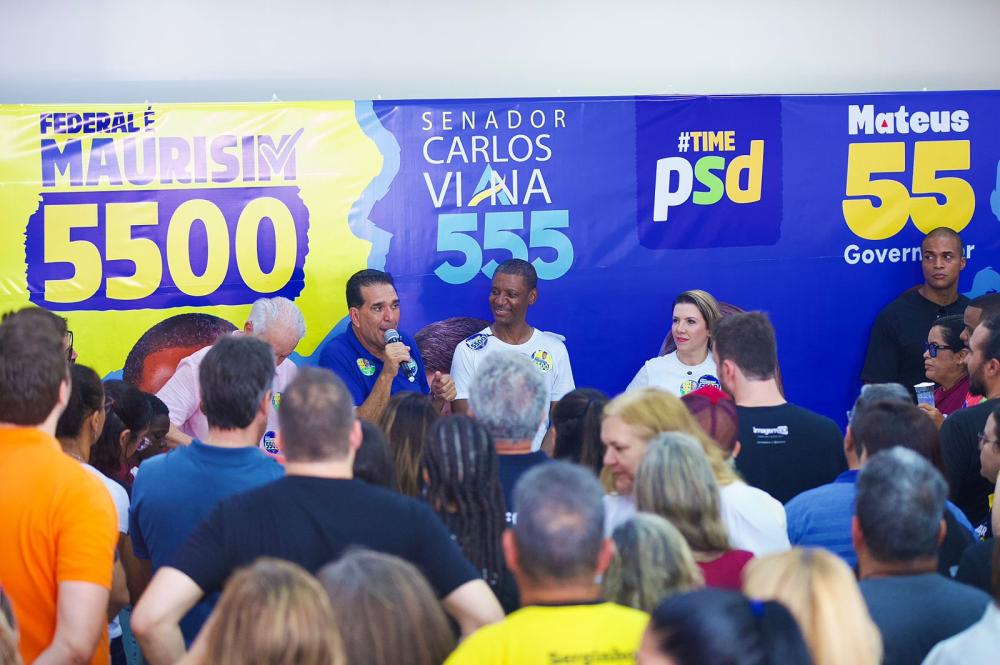 MAURISIM E ISMAR MARÃO REÚNEM MAIS DE 500 PESSOAS NA INAUGURAÇÃO DE COMITÊ EM UBERABA