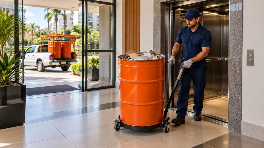 EMPRESA DE UBERABA INOVA COM COLETORES QUE CHEGAM ONDE A CAÇAMBA NÃO CONSEGUE
