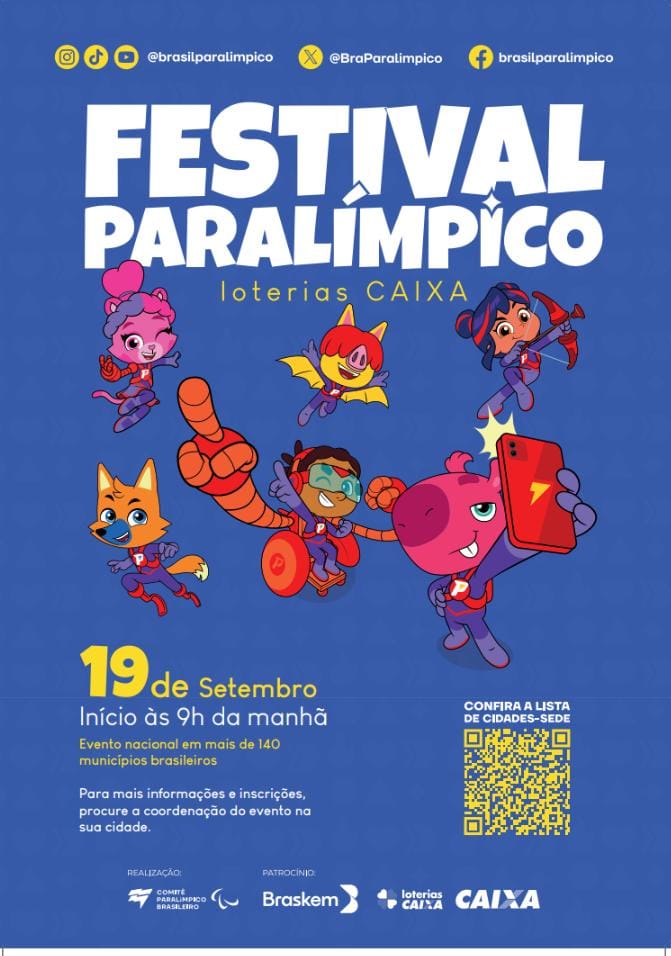 ARAGUARI RECEBE FESTIVAL PARALÍMPICO COM VIVÊNCIAS ESPORTIVAS NESTE SÁBADO