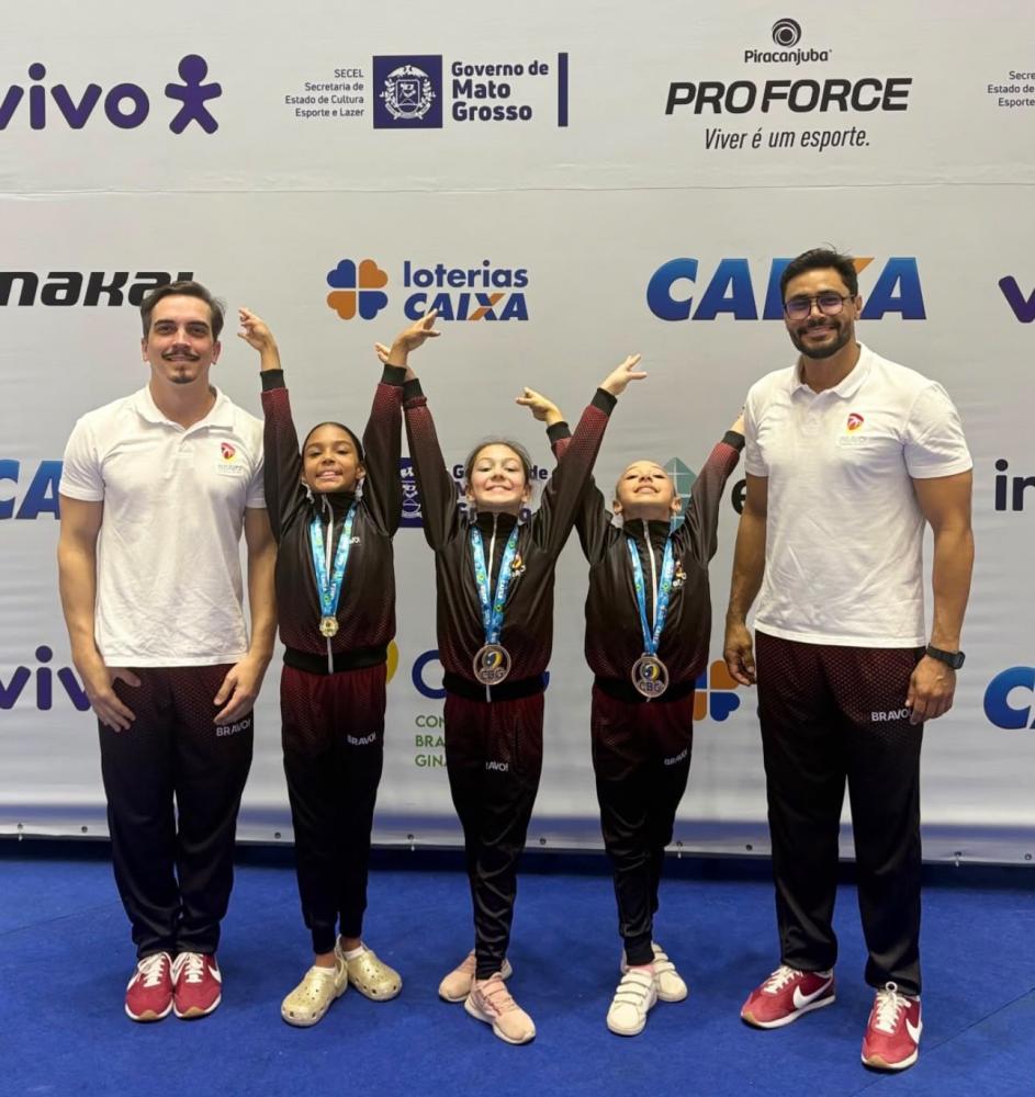 GINASTAS DA BRAVO CONQUISTAM DUAS MEDALHAS NO CAMPEONATO BRASILEIRO