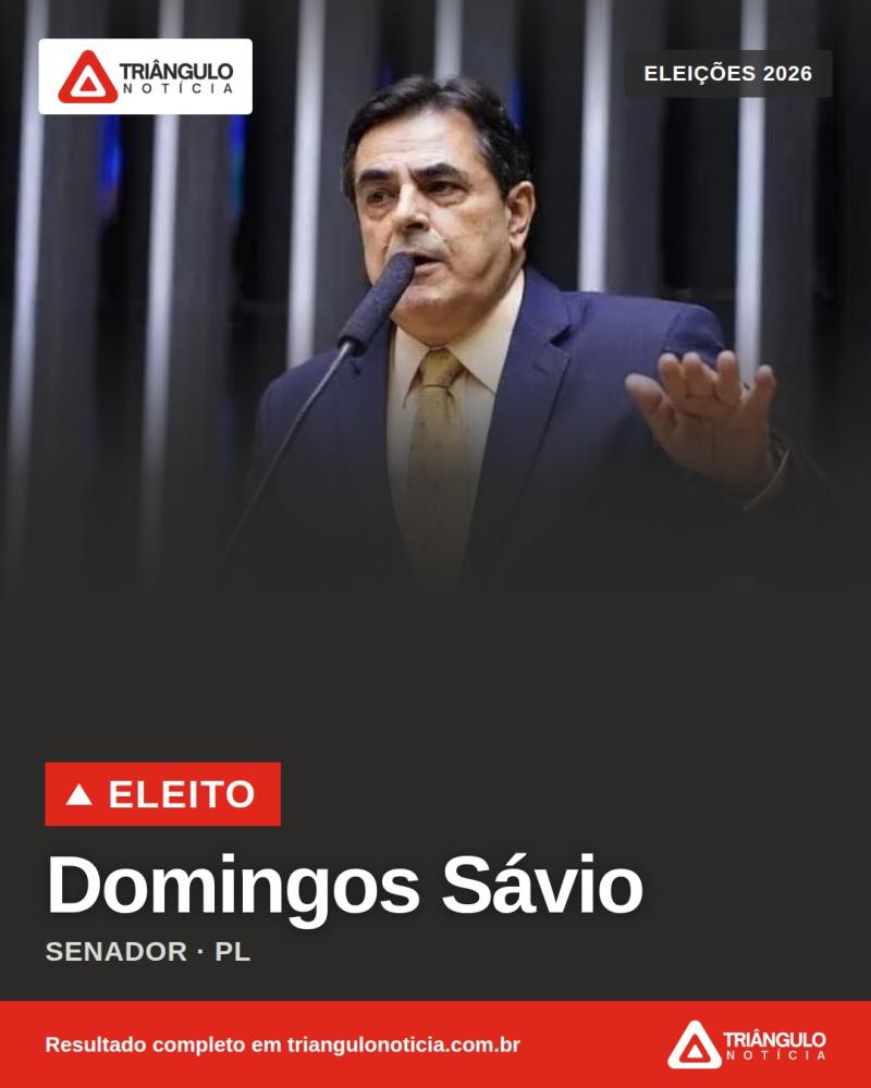 Domingos Sávio (PL) é eleito senador por Minas Gerais com quase 5 milhões de votos