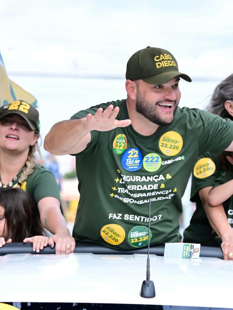 CABO DIEGO FICA COMO PRIMEIRO SUPLENTE E PODE ASSUMIR VAGA NA ASSEMBLEIA ATÉ 2028