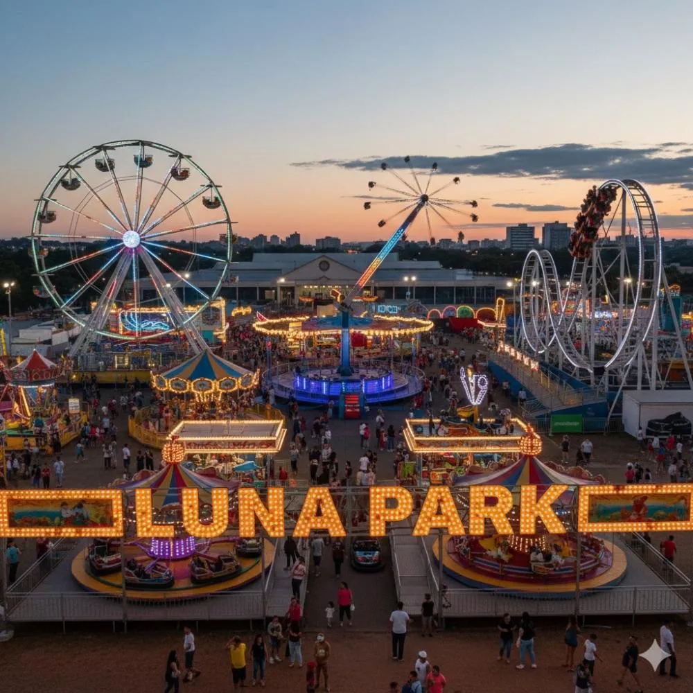 Parque de diversões volta a movimentar Uberaba com estreia do Luna Park na ABCZ