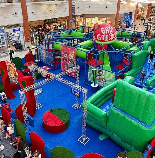 Parque Gato Galáctico garante diversão para crianças no Center Shopping em Uberlândia