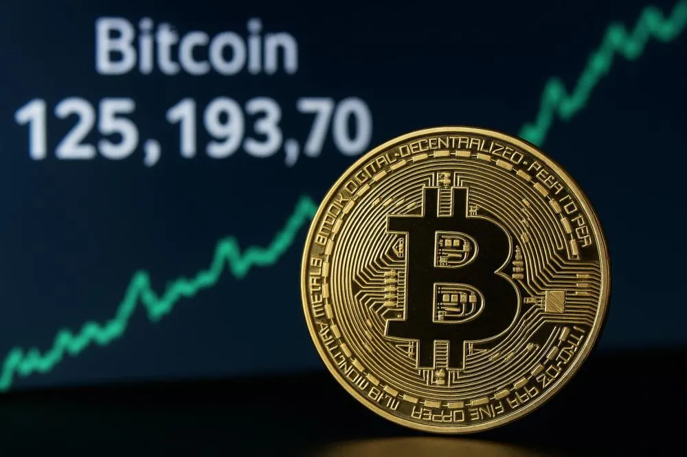 Bitcoin atinge recorde histórico e ultrapassa US$ 125 mil