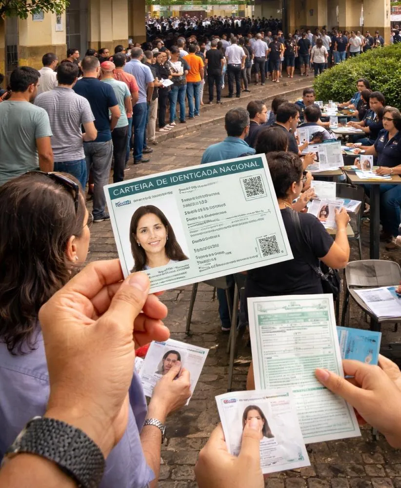 Mutirão para emitir nova Carteira de Identidade expõe corrida por regularização em Araguari