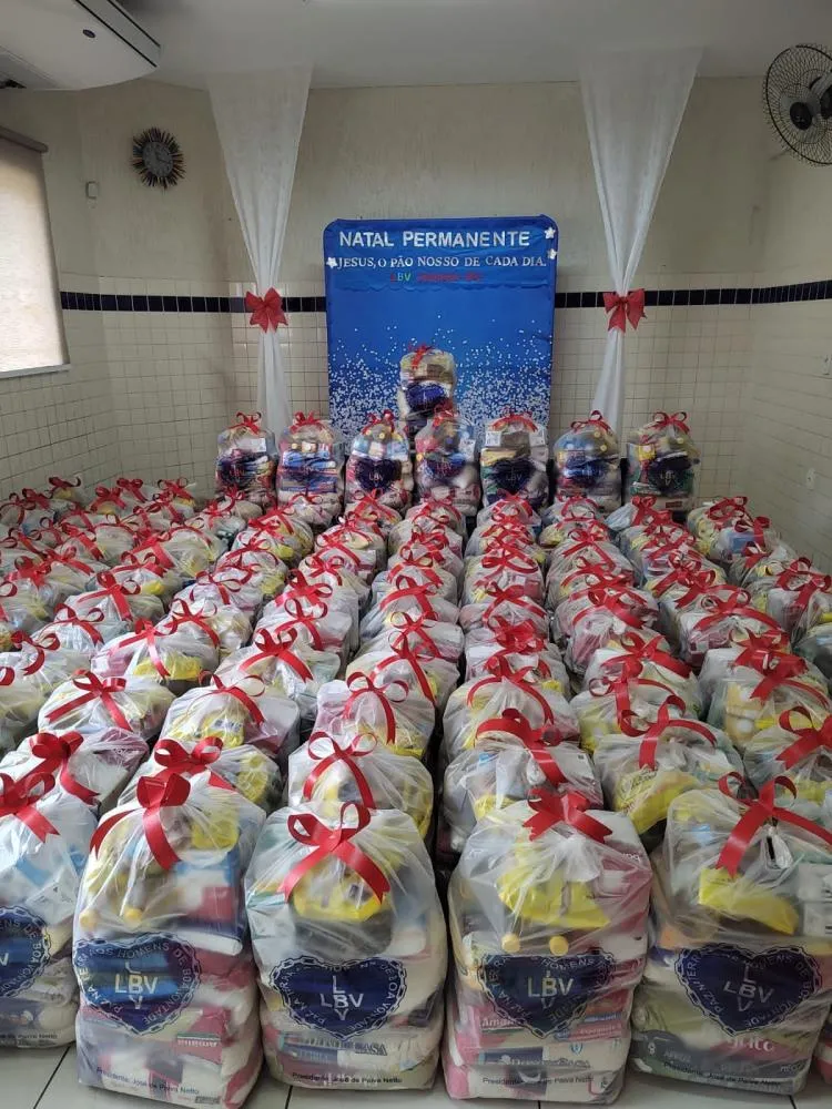 LBV de Uberaba lança campanha de Natal para arrecadar 160 cestas de alimentos a famílias assistidas