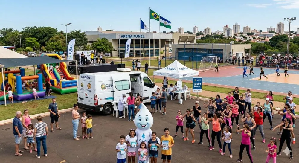 Uberaba comemora 206 anos com maratona de esporte, saúde e lazer na Arena Funel