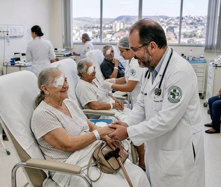 Mutirão de cirurgias devolve a visão a centenas de pacientes e coloca saúde de Patos de Minas em destaque